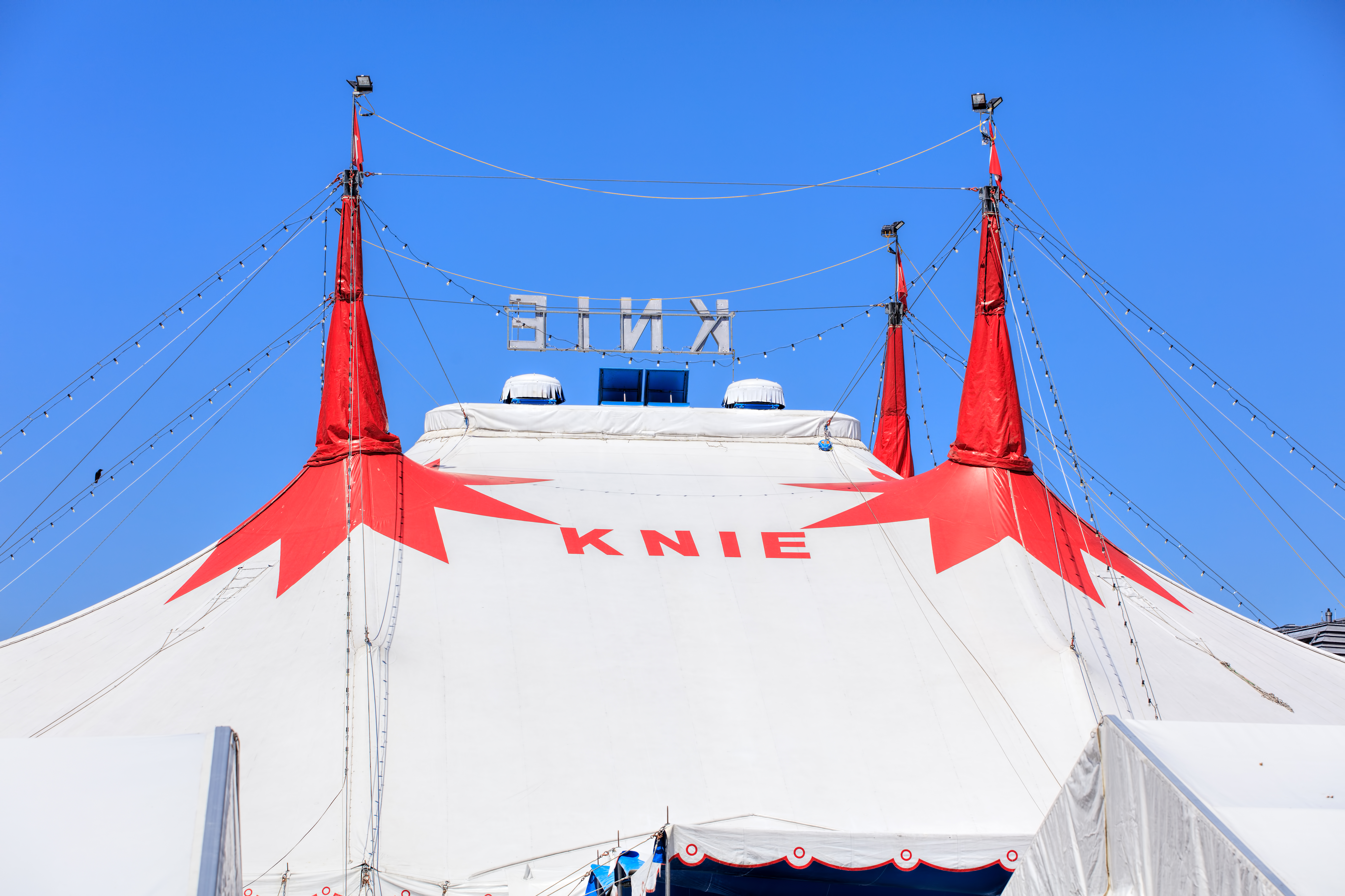 Tents Of Circus Knie In Zurich, Switzerland